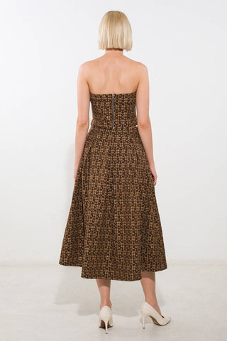 UPGRADED EVENT WOVEN MIDI SKIRT - By Baano