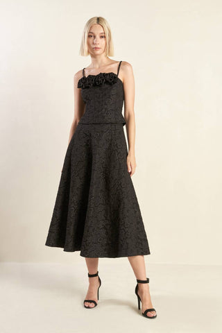 FOREVER DAYDREAMING WOVEN MIDI SKIRT - By Baano