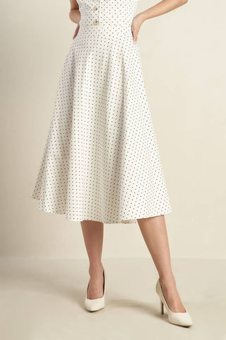 WALK WITH ME WOVEN MIDI SKIRT - By Baano