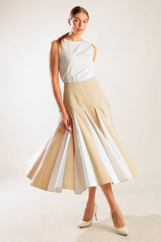 THE SWEETEST THING WOVEN MIDI SKIRT - By Baano