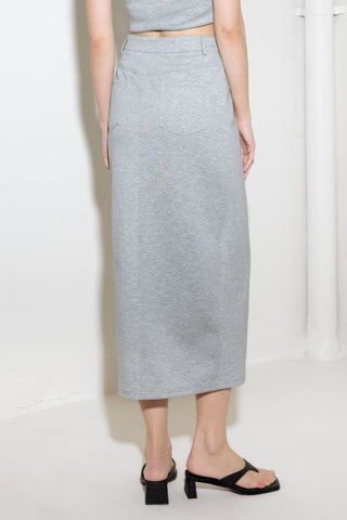 LOVELY BY NATURE KNIT MIDI SKIRT - By Baano