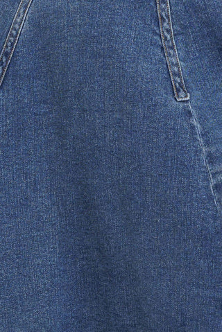 COWBOY CURVE DENIM MIDI SKIRT - By Baano