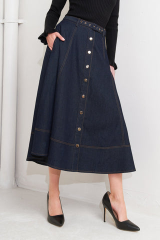 DENIM BALLET CIRCLE SKIRT