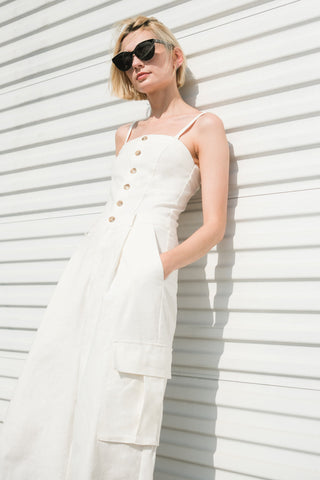 ROYAL AFFAIR WOVEN JUMPSUIT - By Baano