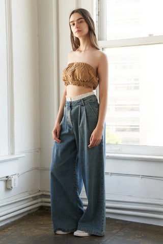 SOMEWHERE UP ABOVE DENIM PANTS - By Baano