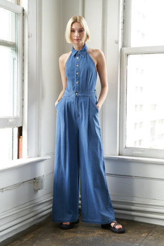 SERENE SEASONS DENIM JUMPSUIT - By Baano