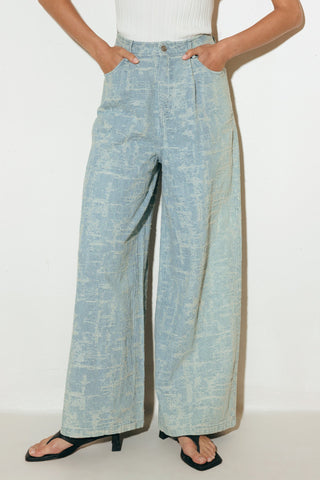 AIRY ROMANCE WIDE LEG DENIM PANTS - By Baano