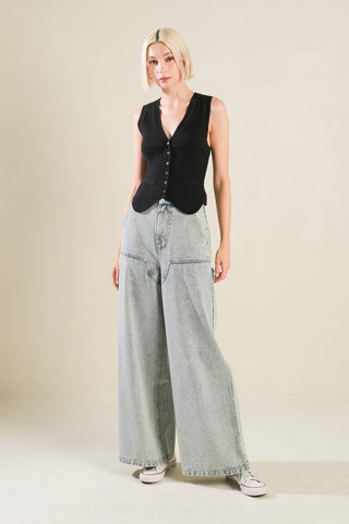 IF I KNOW ME DENIM PANTS - By Baano