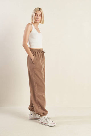 DELIGHTFUL DRAPE FRENCH TERRY JOGGER PANTS - By Baano