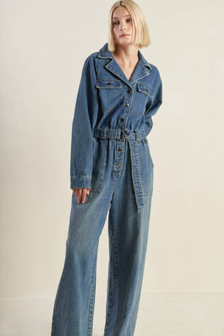 PERFECT MEET DENIM JUMPSUIT - By Baano