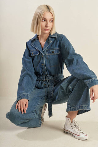 PERFECT MEET DENIM JUMPSUIT - By Baano