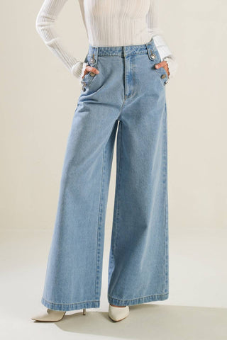 ADVENTURE AWAITS DENIM PANTS - By Baano