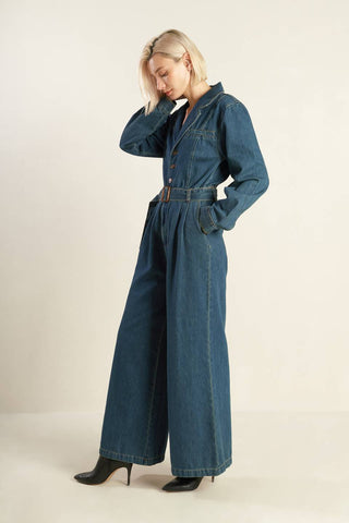 IN THE DETAILS DENIM JUMPSUIT - By Baano
