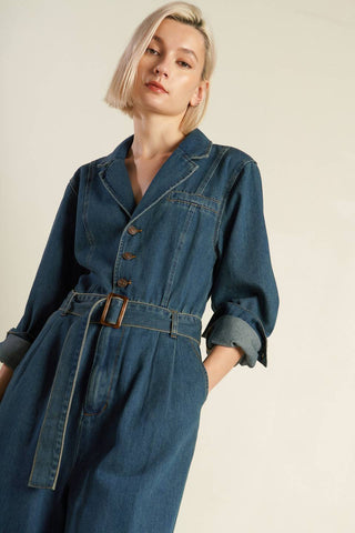 IN THE DETAILS DENIM JUMPSUIT - By Baano