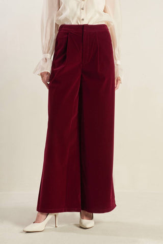 COY CHARM VELVET PANTS - By Baano