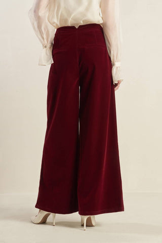 COY CHARM VELVET PANTS - By Baano