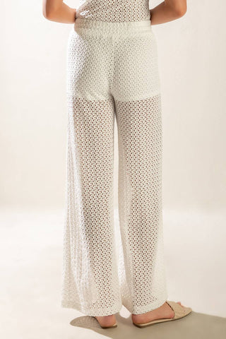 PRESENCE OF LOVE SEMI SHEER KNIT PANTS - By Baano
