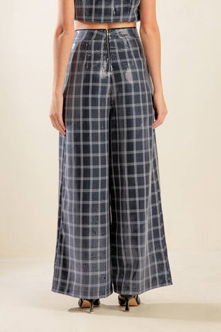 TRAVELING FAR NAVY SEQUIN PANTS - By Baano