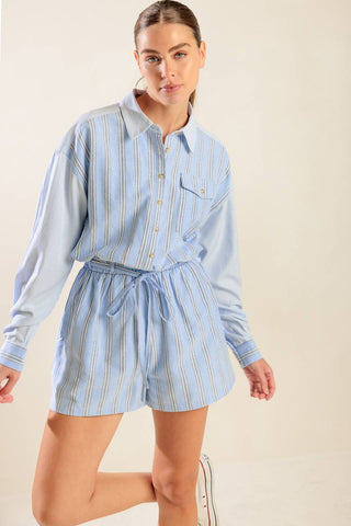 HOLD ME CLOSE WOVEN ROMPER - By Baano