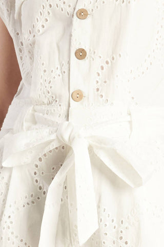 KNOW BETTER WOVEN EYELET JUMPSUIT - By Baano