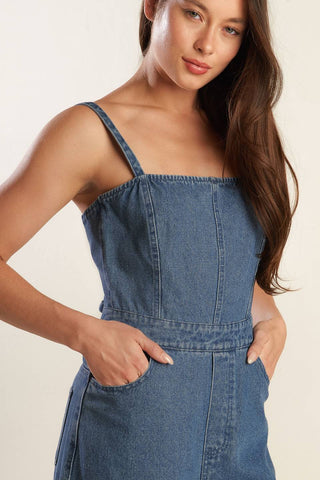 CLEAN GIRL DENIM JUMPSUIT - By Baano