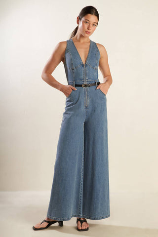 BEAUTIFUL THINGS DENIM JUMPSUIT - By Baano