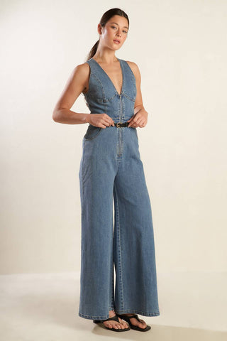 BEAUTIFUL THINGS DENIM JUMPSUIT - By Baano