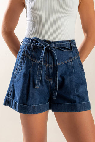 WALK IN THE PARK DENIM SHORTS - By Baano