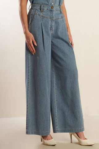 WONDERING WHY LIGHT DENIM PANTS - By Baano