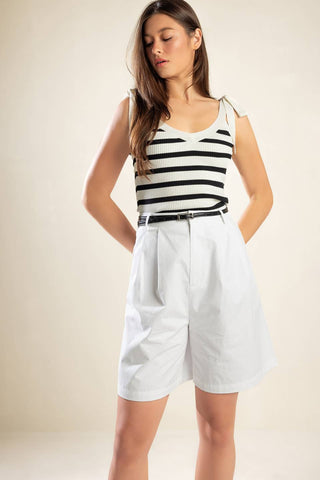 CITY STROLLS WOVEN BERMUDA SHORTS - By Baano