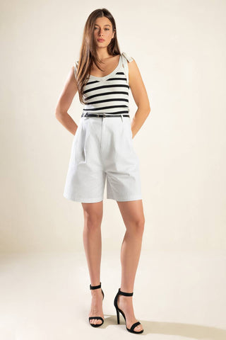 CITY STROLLS WOVEN BERMUDA SHORTS - By Baano