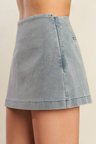 DAISY DATE DENIM SKORT - By Baano