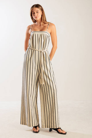 JUST THE BEGINNING WOVEN JUMPSUIT - By Baano