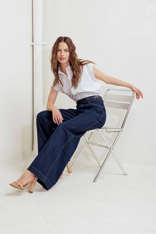 INDIGO ICON DENIM PANTS - By Baano