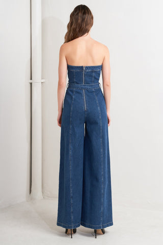 RETRO DIVE DENIM JUMPSUIT - By Baano