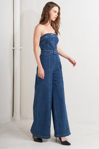 RETRO DIVE DENIM JUMPSUIT - By Baano