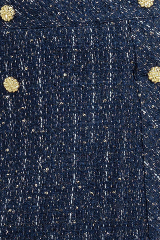 PARISIAN NAVY TWEED SKORT - By Baano