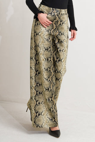 GLAM VENOM FAUX LEATHER PANTS - By Baano