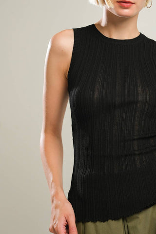 BE RIGHT BACK BLACK SWEATER TOP - By Baano