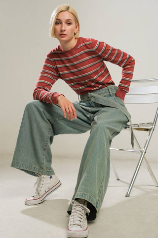 WELL PLAYED SWEATER TOP - By Baano