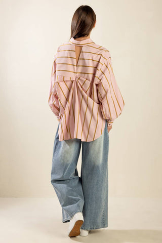 WHERE I'LL BE OVERSIZE WOVEN TOP - By Baano