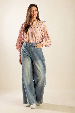 WHERE I'LL BE OVERSIZE WOVEN TOP - By Baano