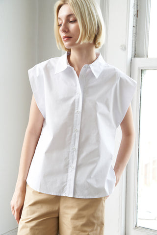 MUCH TO CELEBRATE POPLIN TOP - By Baano