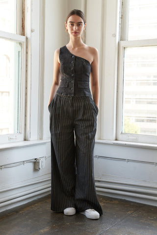 SWEET PERCEPTION DENIM TOP - By Baano