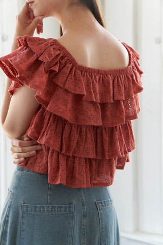 LOVELY EXISTENCE OFF SHOULDER TOP - By Baano