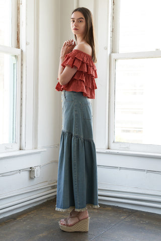 LOVELY EXISTENCE OFF SHOULDER TOP - By Baano