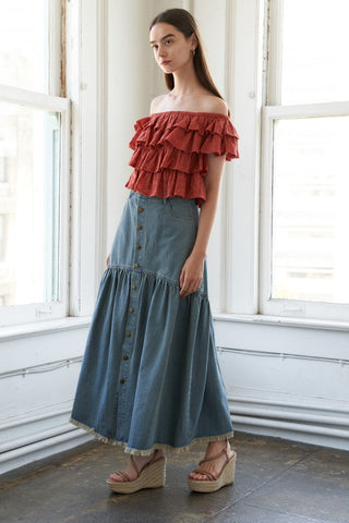 LOVELY EXISTENCE OFF SHOULDER TOP - By Baano