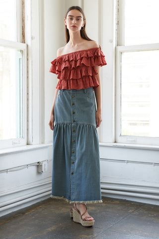 LOVELY EXISTENCE OFF SHOULDER TOP - By Baano