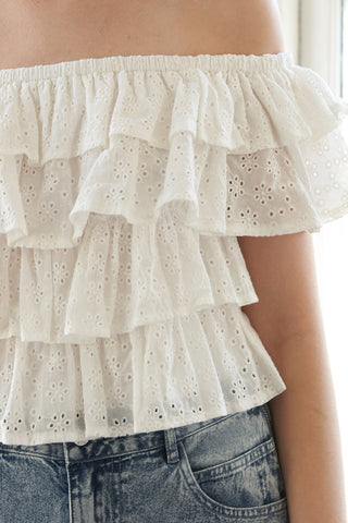 LOVELY EXISTENCE OFF SHOULDER TOP - By Baano