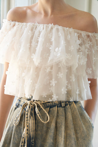 LOVE GALORE EMBELLISHED TOP - By Baano